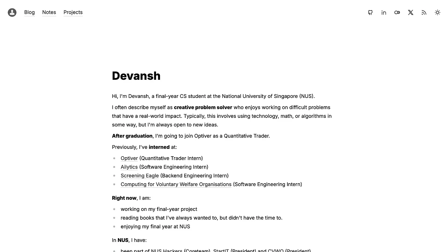 Personal Website